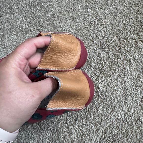 Venus Pink Printed Floral Leather Slip On Loafers Women's Size 41 / US Size 10 - Picture 4 of 10